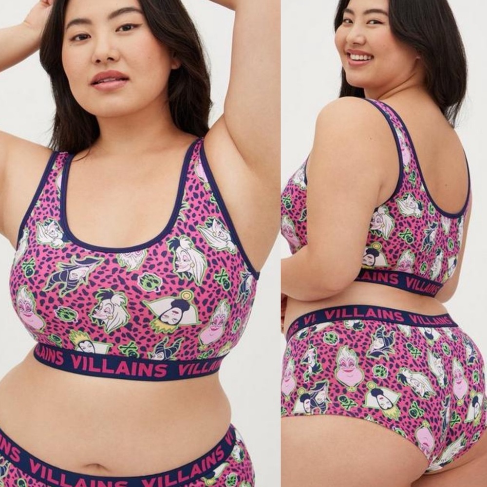 NWT Torrid Disney size 2X Villians bralette